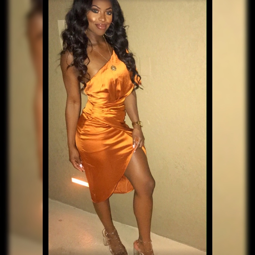 Satin Spice Dress